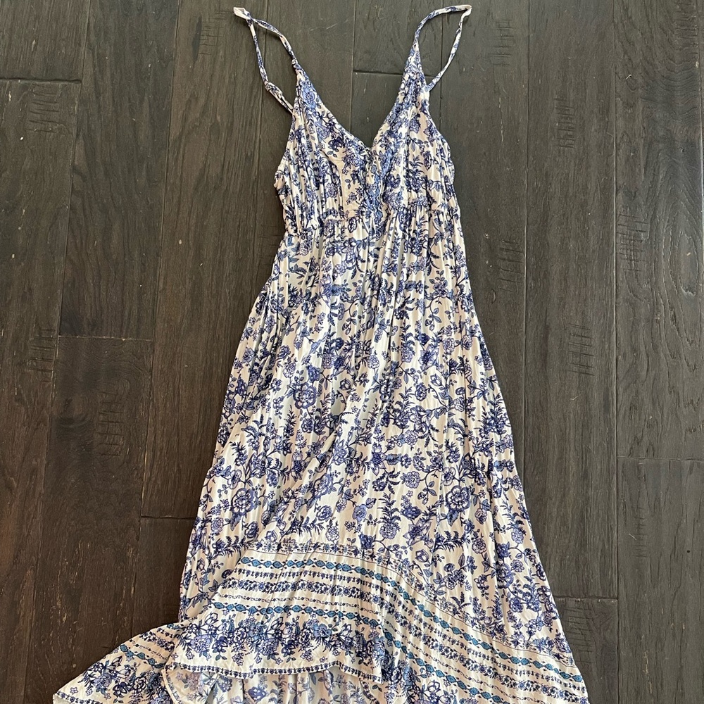Angie high/low spaghetti strap dress